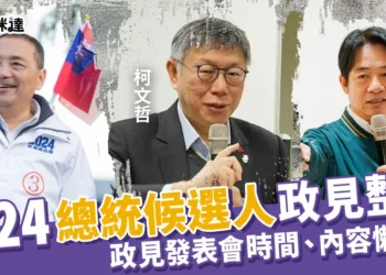 2024總統政見整理》第16屆總統政見發表會時間、內容懶人包