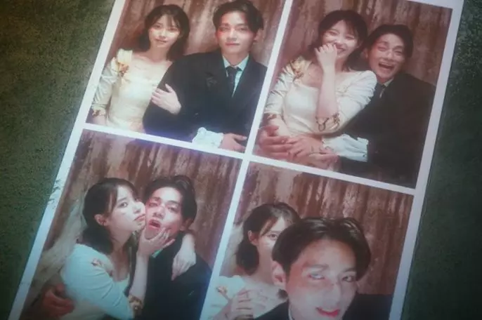 IU新歌Love wins all歌詞太催淚！BTS V金泰亨甜蜜貼臉拍人生四格婚紗照 (2)