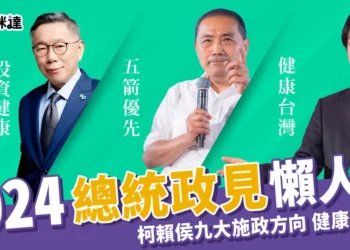 2024總統政見懶人包 》柯侯賴九大施政方向-健康醫療篇
