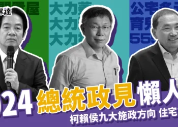 2024總統政見懶人包 》柯侯賴九大施政方向-住宅方針篇