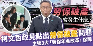 柯文哲政見》點出「台灣勞保破產」問題，展現2024總統風範