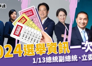 2024選舉資訊：1/13投票時間、完整候選人名單一次看