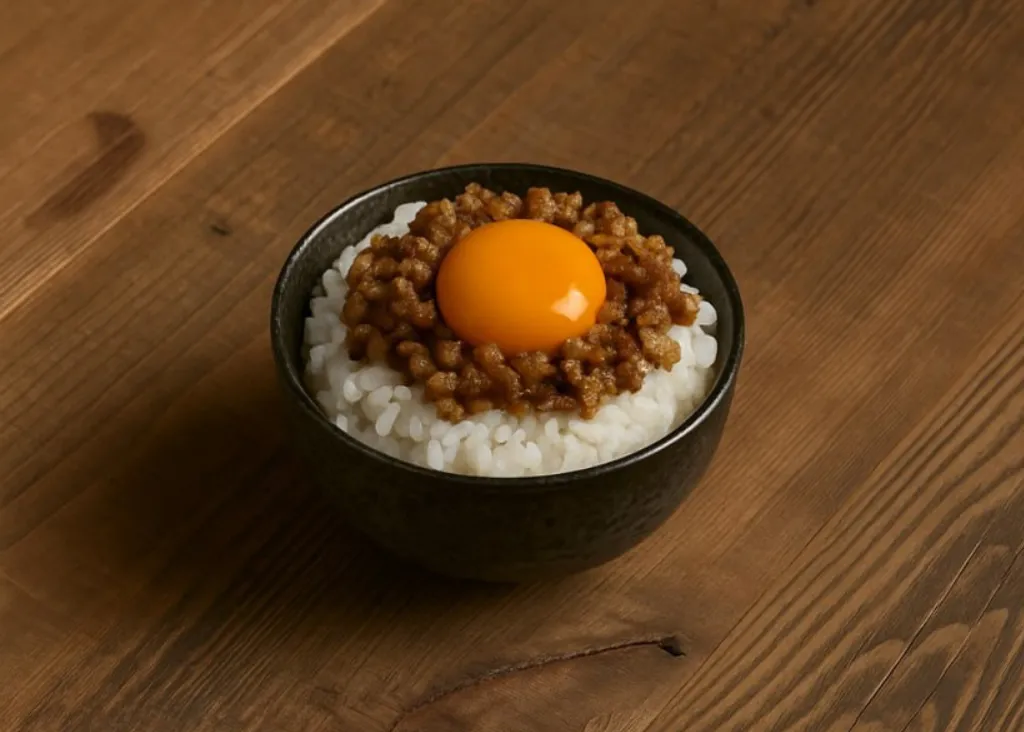 月見肉燥飯