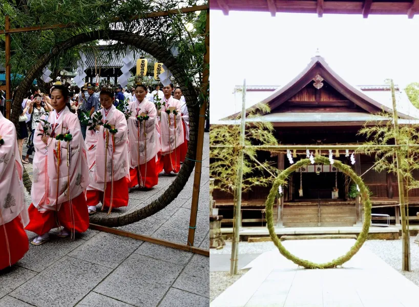 日本京都神社舉辦「夏越祓」
