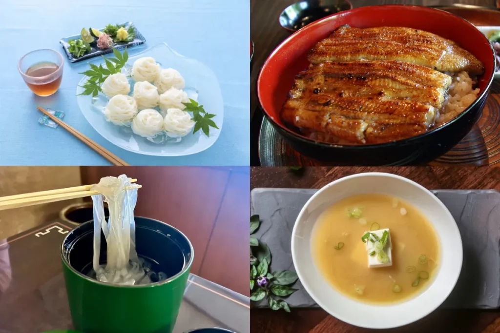 小暑飲食:素麵、鰻魚飯、葛切、冷味噌湯