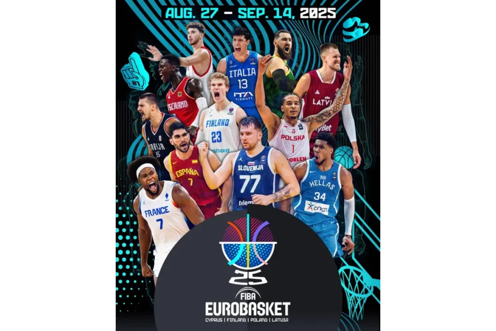 NBA 球星群聚歐錦賽籃球賽場