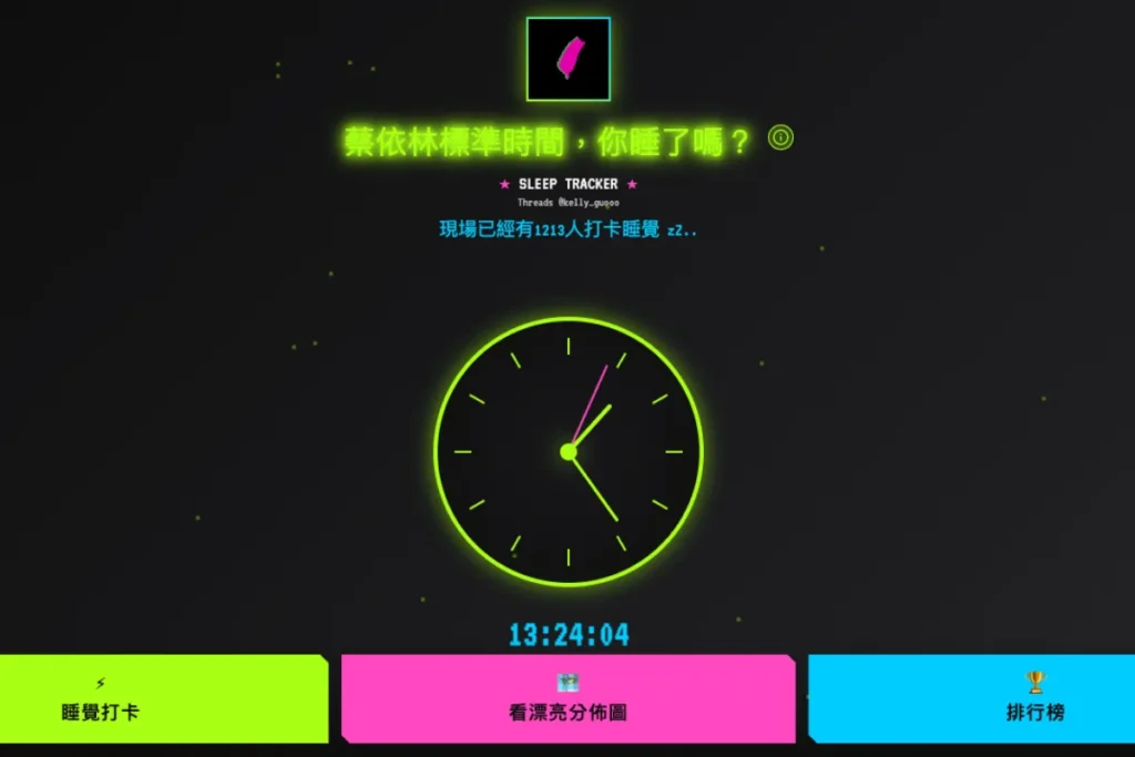 網自製:「蔡依林標準時間」,成最新睡覺打卡點