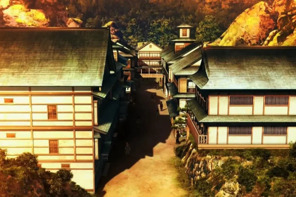 銀山溫泉場景對照