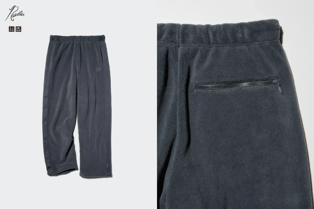 UNIQLO x NEEDLES 聯名刷毛寬褲