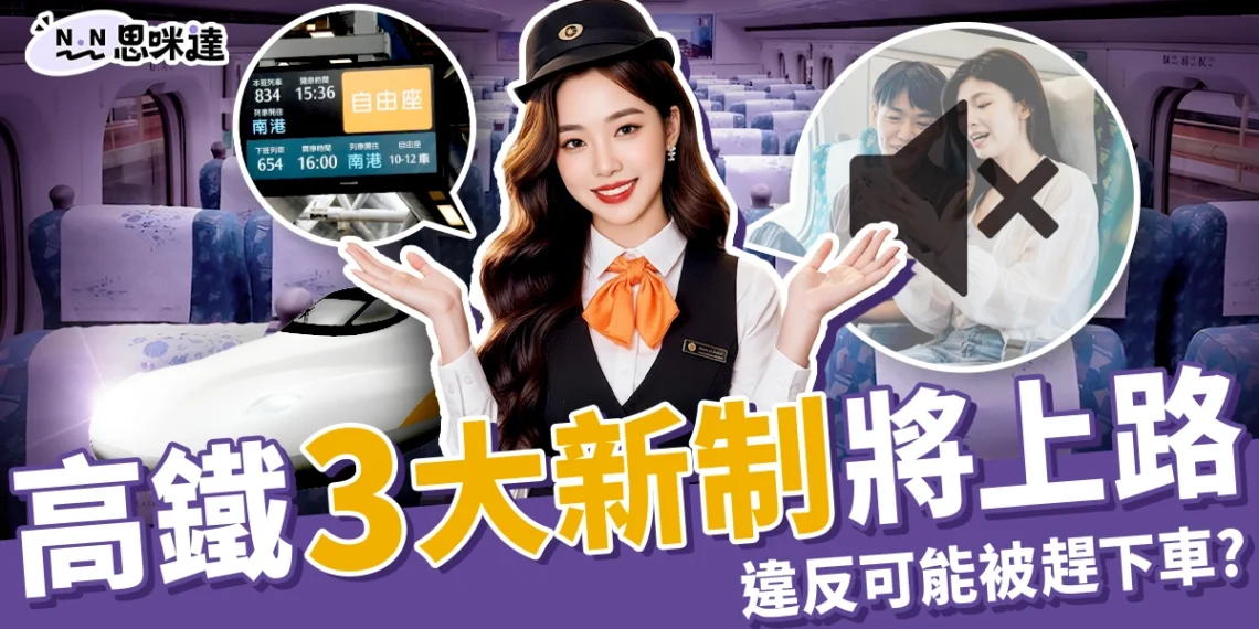 高鐵自由座不能再隨到隨搭!3 大新制即將上路,小心被趕下車!
