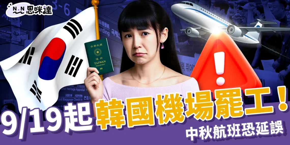 韩国机场罢工通知与警告