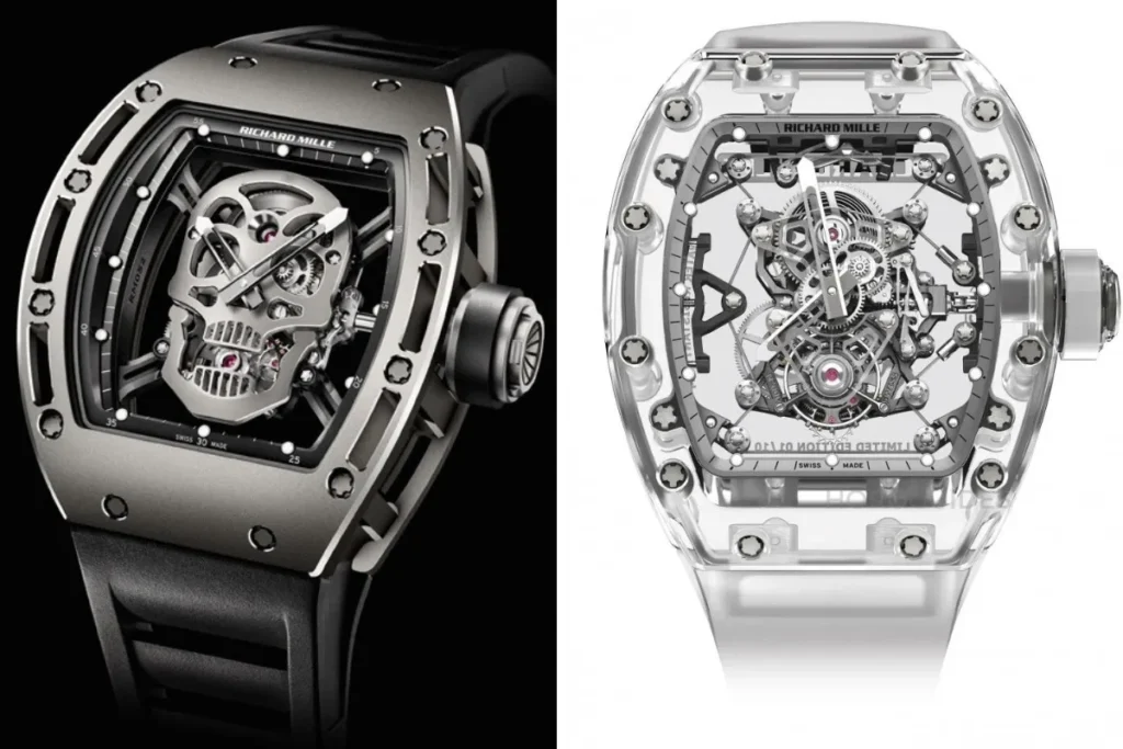 Richard Mille 限量系列:產量極低,被稱為「錶界超跑」,Larry Ellison 等頂尖富豪愛戴。