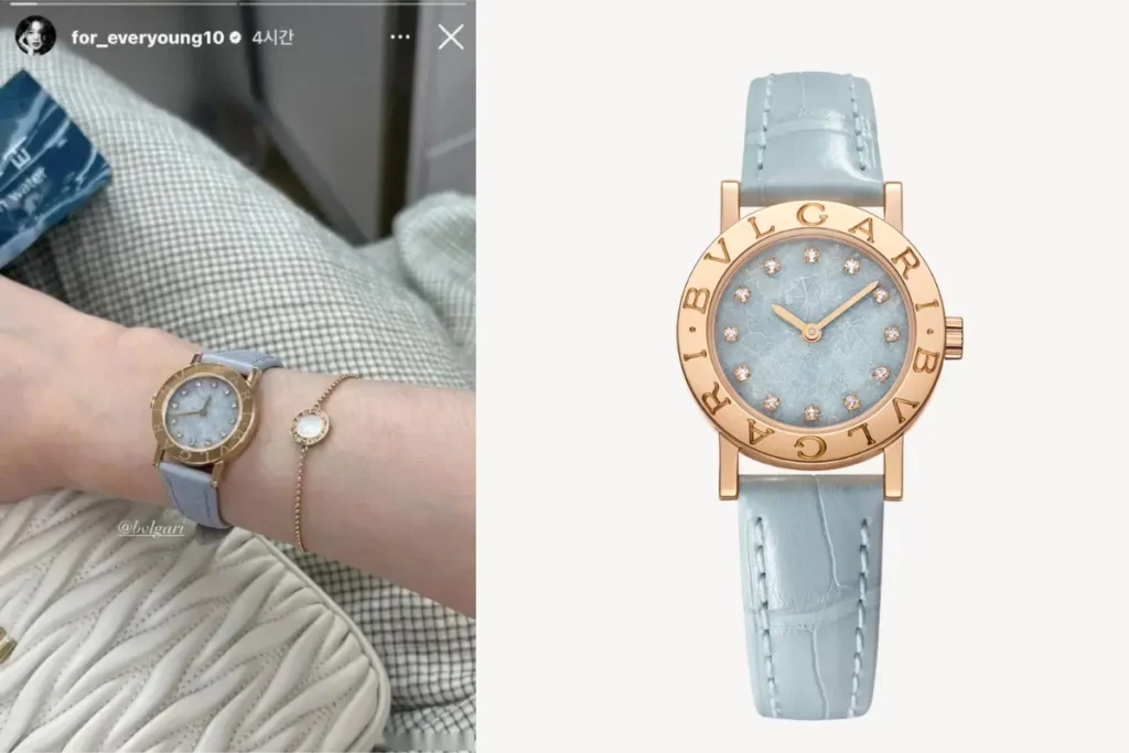 張員瑛戴 Bulgari Bulgari / 圖片取自網路