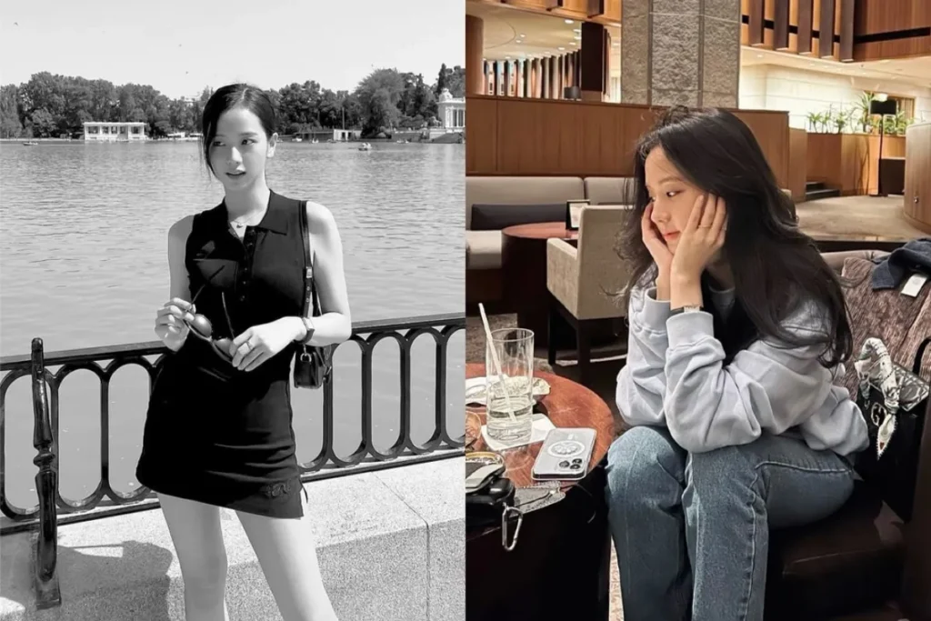 Jisoo 戴 Cartier Tank / 圖片取自網路