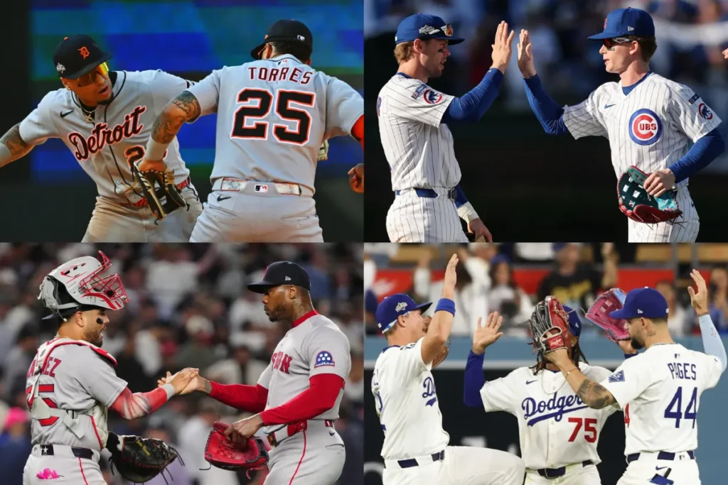 MLB季後賽 10/1 由老虎、紅襪、小熊、道奇拿下首勝
