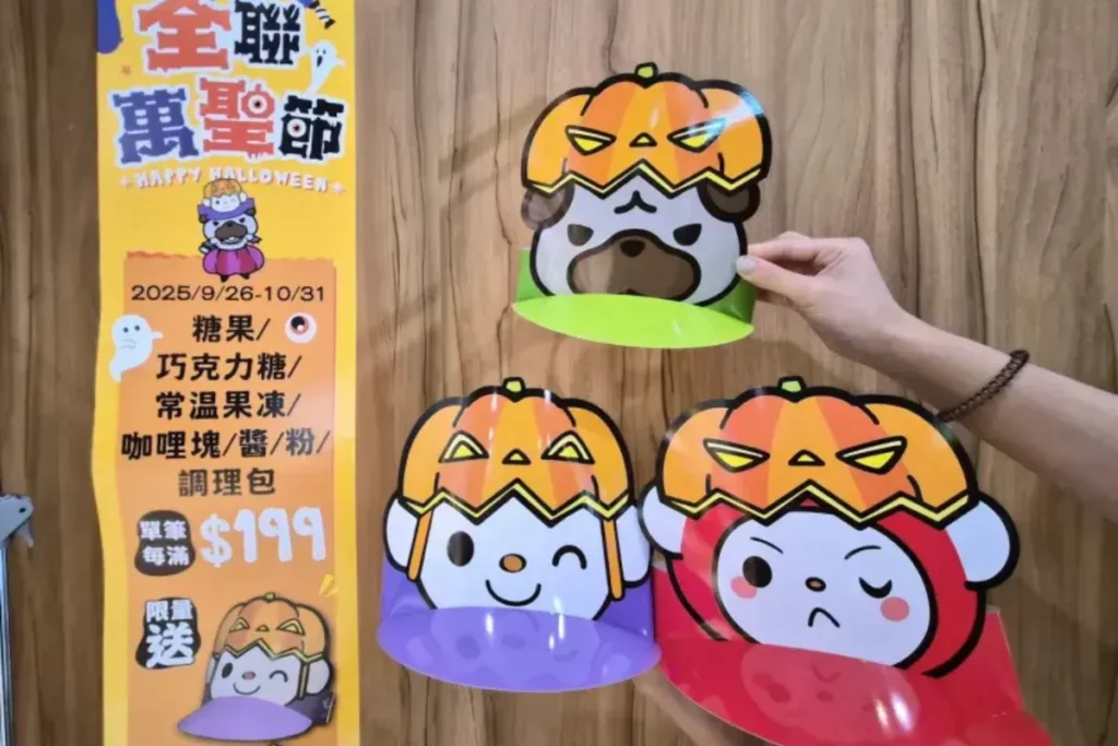 全聯萬聖節消費送萬聖節造型紙帽