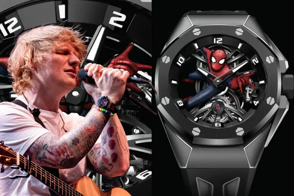 紅髮艾德演唱會戴的手錶:Audemars Piguet 皇家橡樹概念系列 Spider-Man 限量腕錶