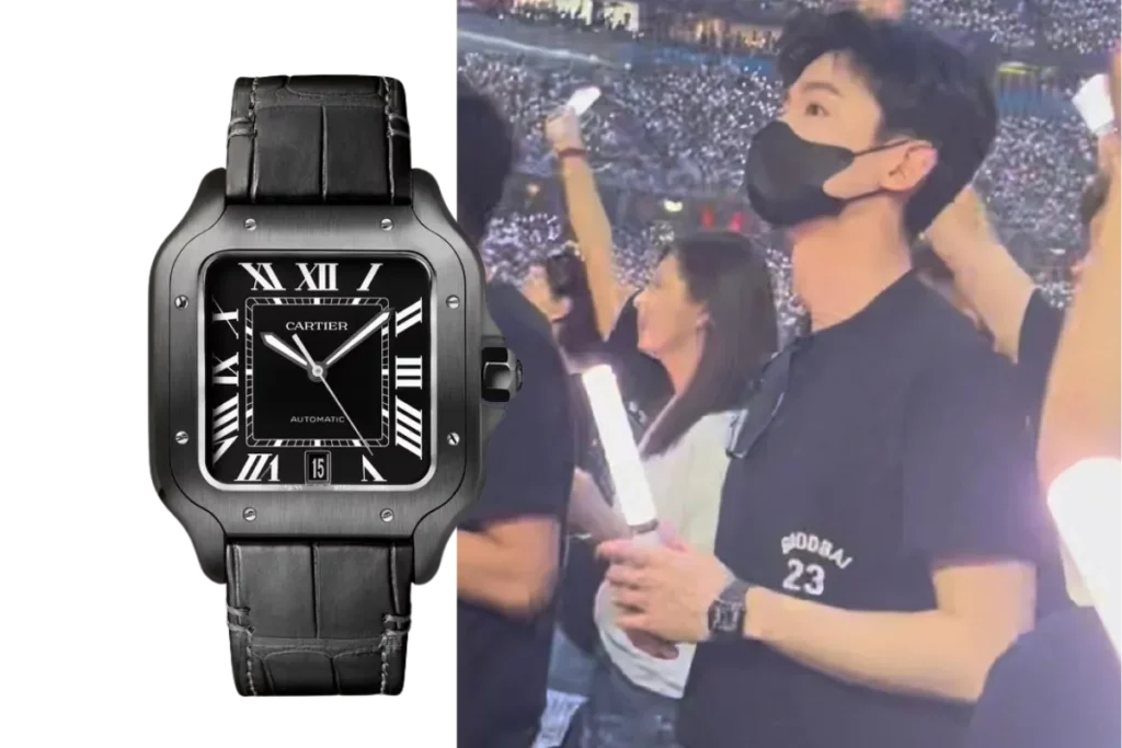 白敬亭在五月天演唱會戴的手錶:Cartier Tank Must de Cartier