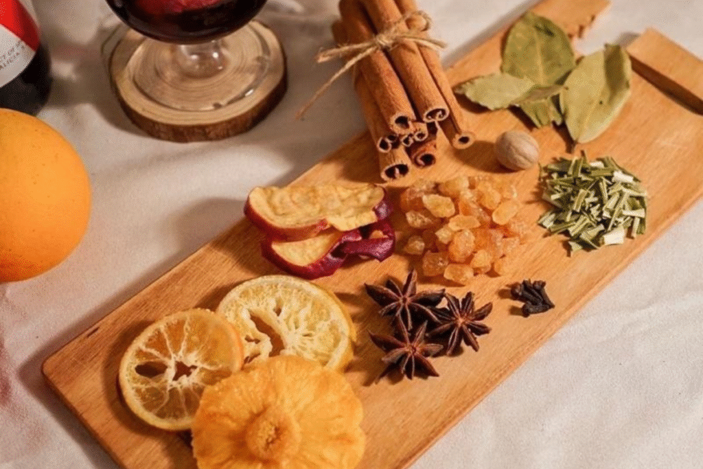 煮熱紅酒材料
