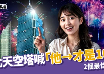 台北天空塔喊「他→才是101」！101 跨年煙火別再看錯棟，賈永婕親曝 2 個最佳方位