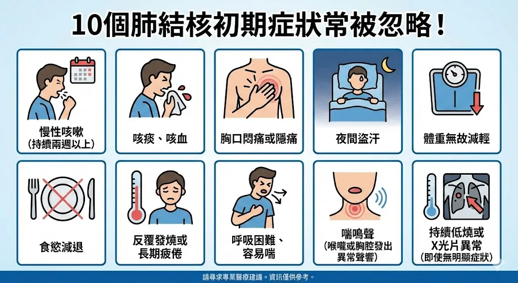 10個肺結核症狀