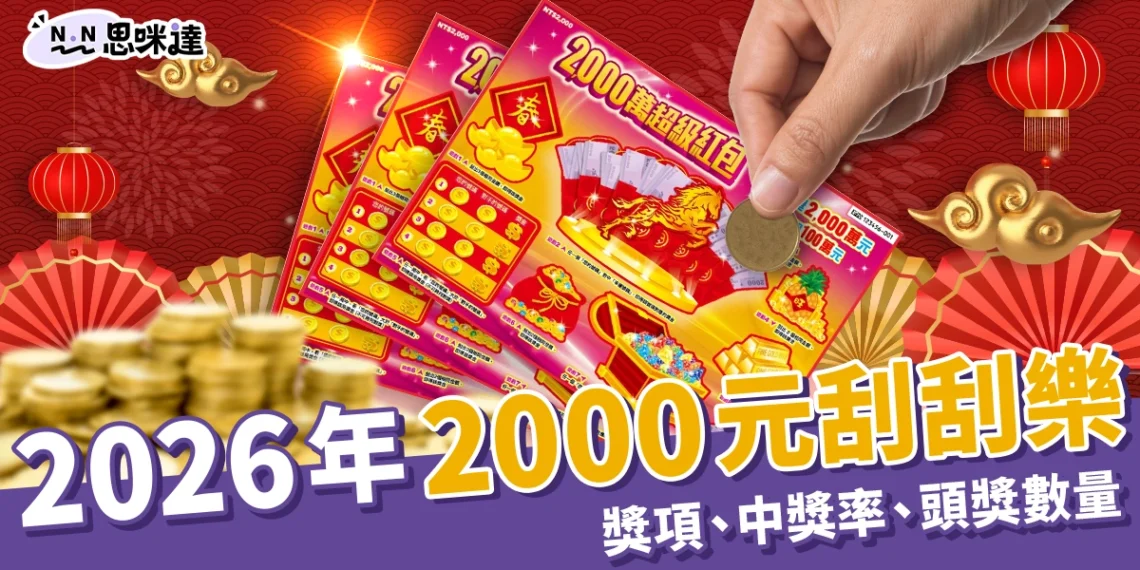 2000元刮刮樂