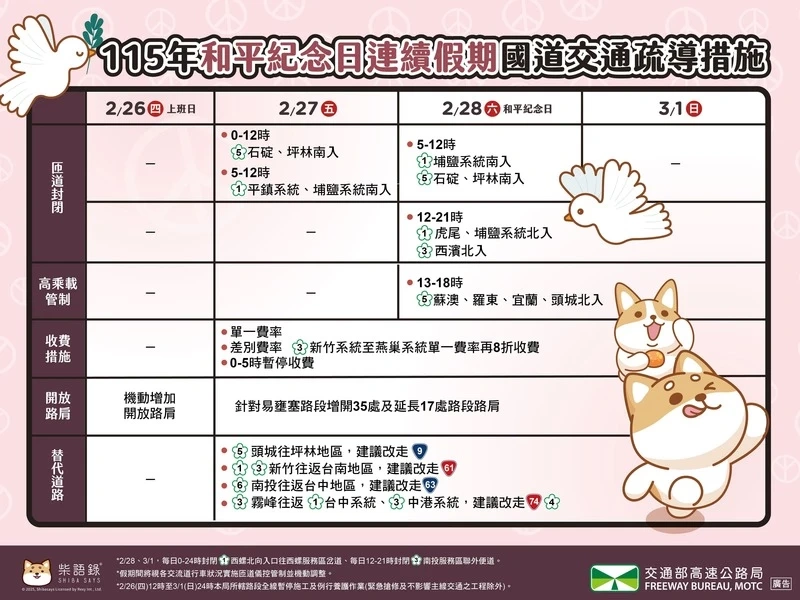 交通导引与活动安排表