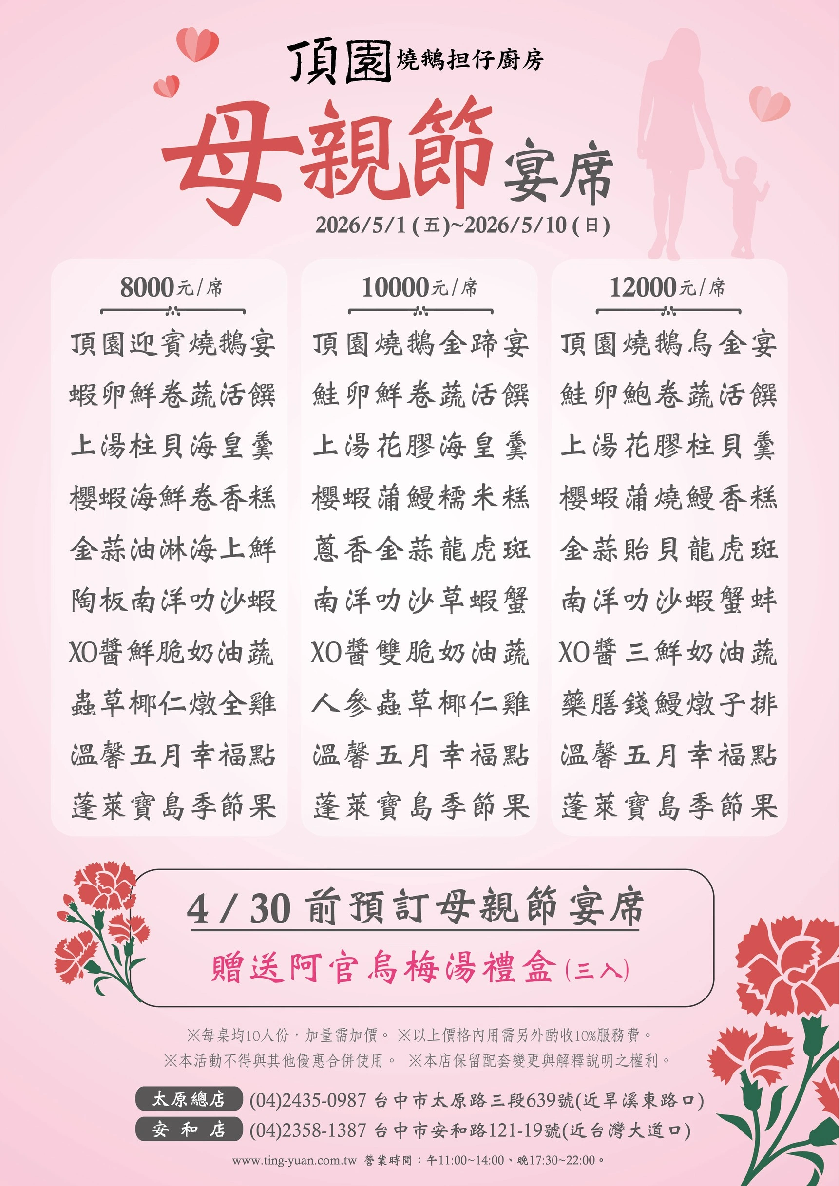 2026台中母親節餐廳