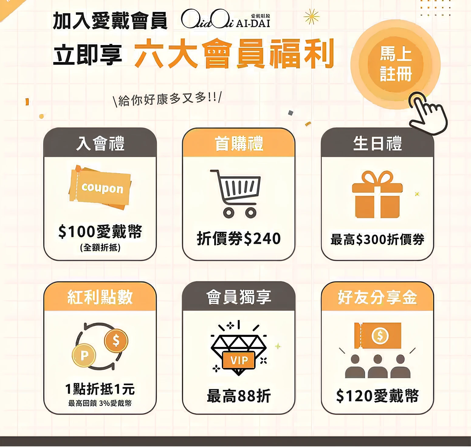 愛戴眼鏡 會員福利