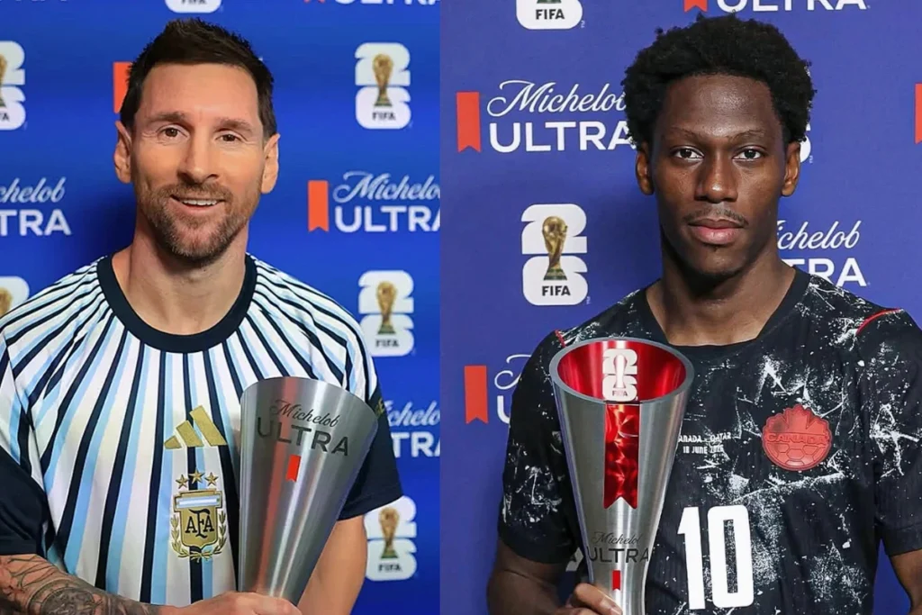 Jonathan David 和 Messi 並列三顆進球