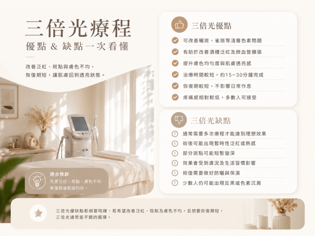 三倍光優缺點分析