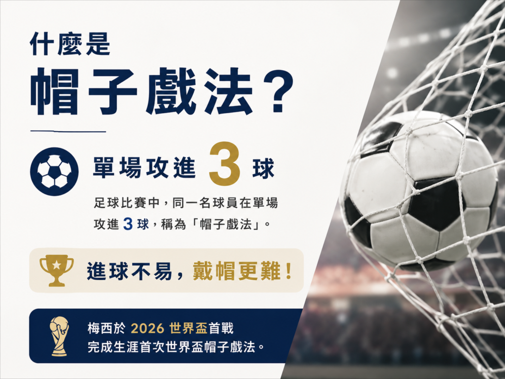 帽子戲法是什麼?單場進三球的非凡成就