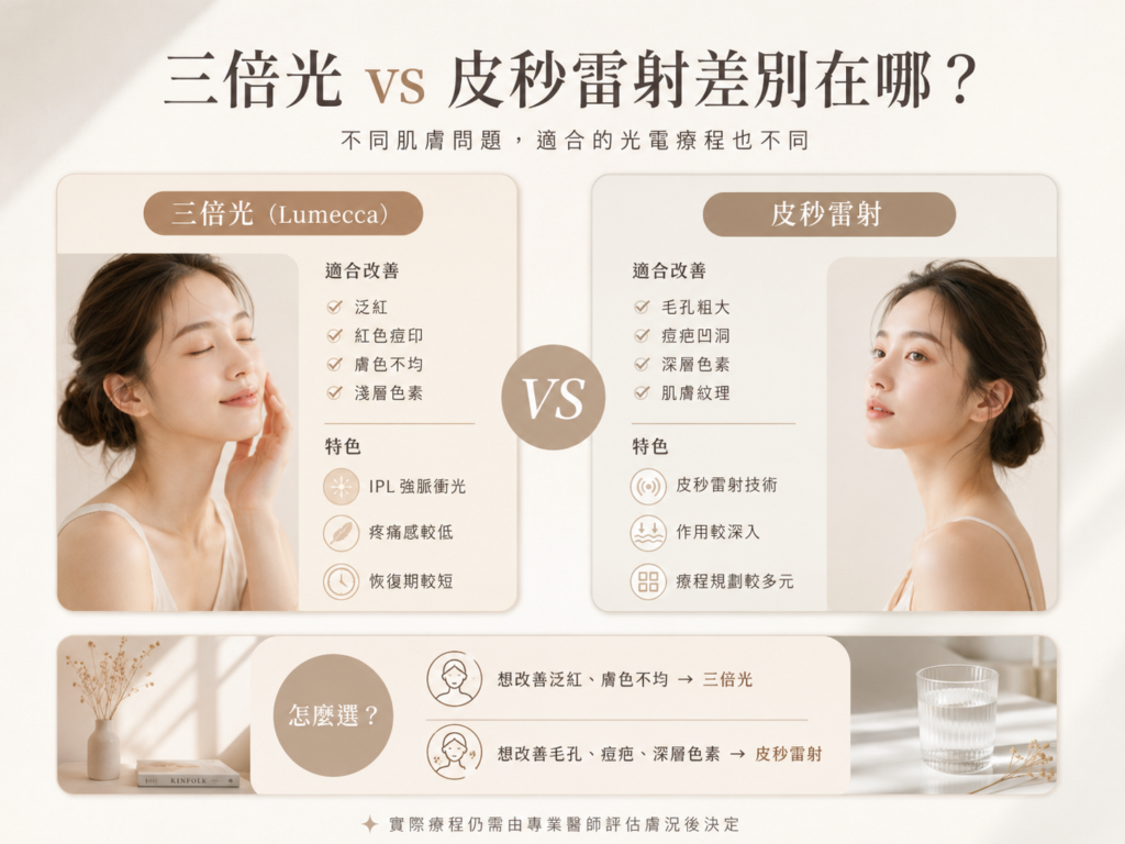 三倍光與皮秒雷射差別